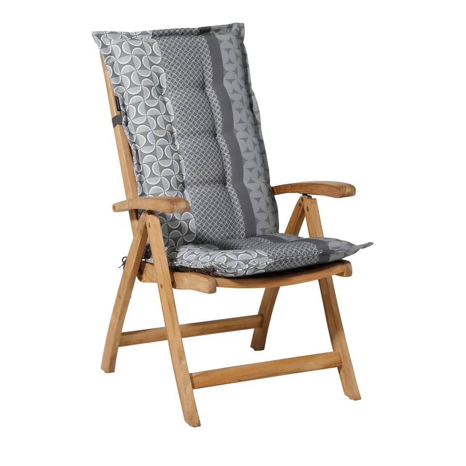 Madison - Tuinkussens Hoge Rug Pasa Grey - 123x50 - Grijs 4 Madison - Tuinkussens Hoge Rug Pasa Grey - 123x50 - Grijs - Afbeelding 2