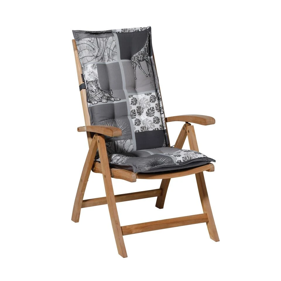 Madison - Tuinkussens Hoge Rug Sifra Grey - 123x50 - Grijs 4 Madison - Tuinkussens Hoge Rug Sifra Grey - 123x50 - Grijs - Afbeelding 2