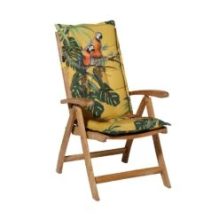 Madison Tuinkussen Lage Rug - Riff Yellow - 105x50 - Geel -Madison 1000037543 0101