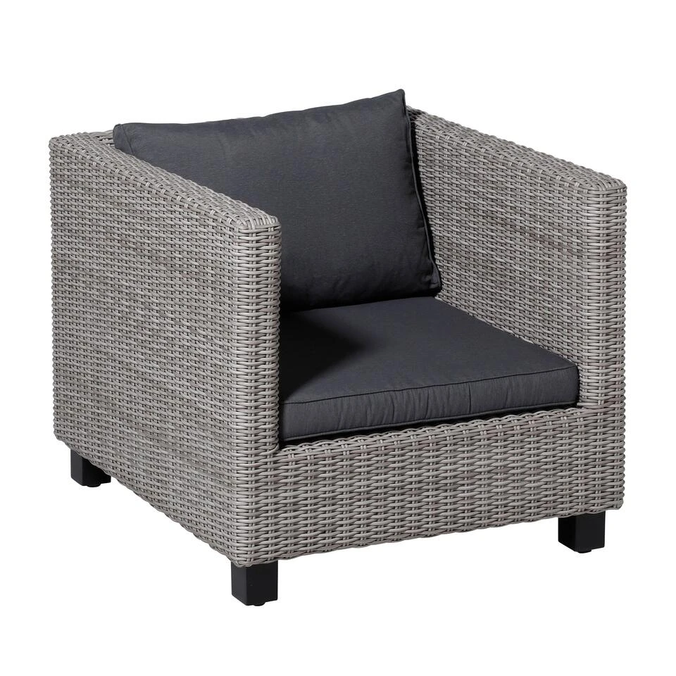 Madison Lounge Luxe Panama Grey Zitkussen 60x60cm 6 Madison Lounge Luxe Panama Grey Zitkussen 60x60cm - Afbeelding 4
