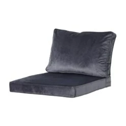 Madison Lounge Luxe Velvet Grey/panama Grey Zitkussen 60x60cm 8 Madison Lounge Luxe Velvet Grey/panama Grey Zitkussen 60x60cm -Madison 1000041089 0110