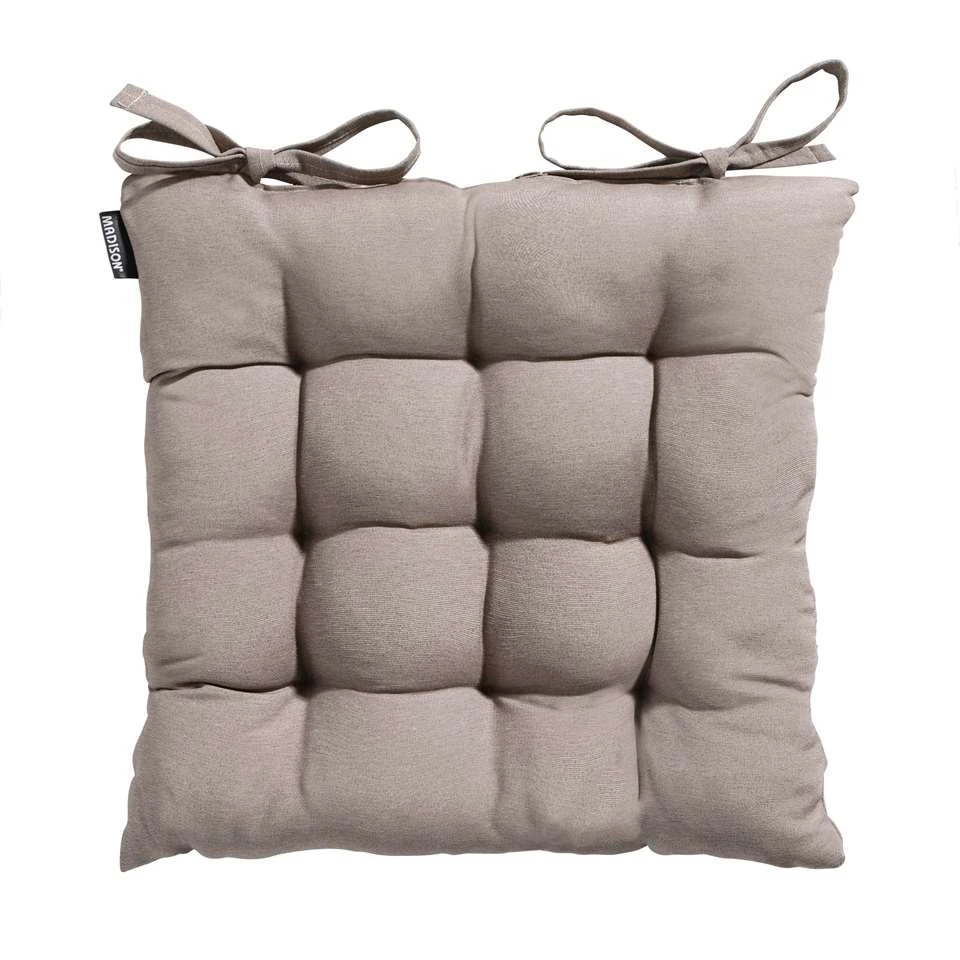 Madison - Zitkussen - Panama Jute - 46x46 - Bruin 4 Madison - Zitkussen - Panama Jute - 46x46 - Bruin - Afbeelding 2