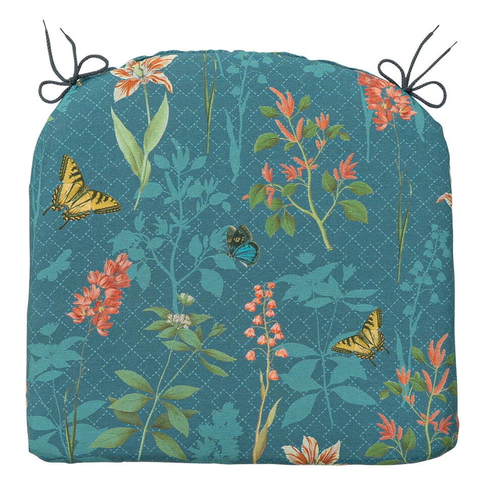 Madison - Zitkussen - Clea Blue - 46x48 - Blauw 4 Madison - Zitkussen - Clea Blue - 46x48 - Blauw - Afbeelding 2