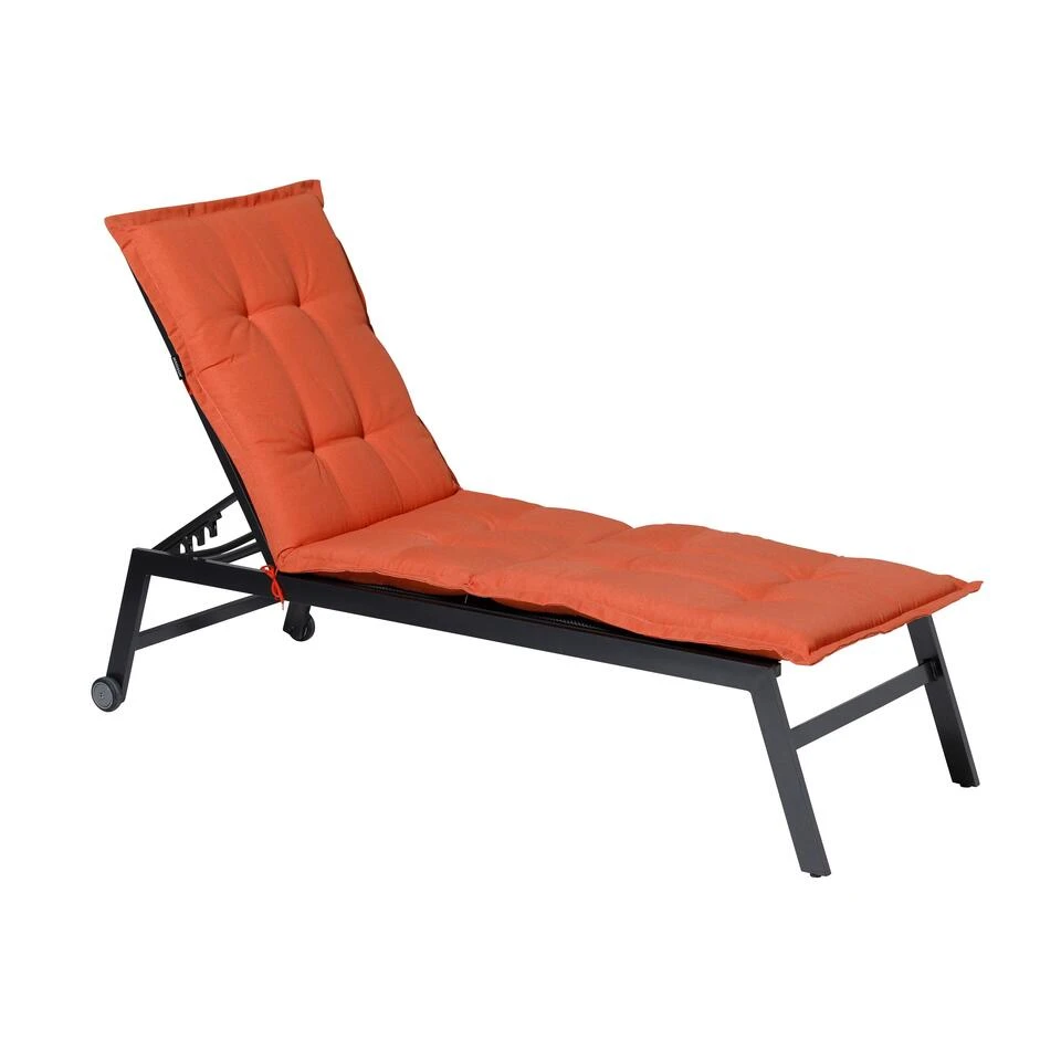 Madison Ligbedkussen - Panama Flame Orange - 200x60 - Oranje 4 Madison Ligbedkussen - Panama Flame Orange - 200x60 - Oranje - Afbeelding 2