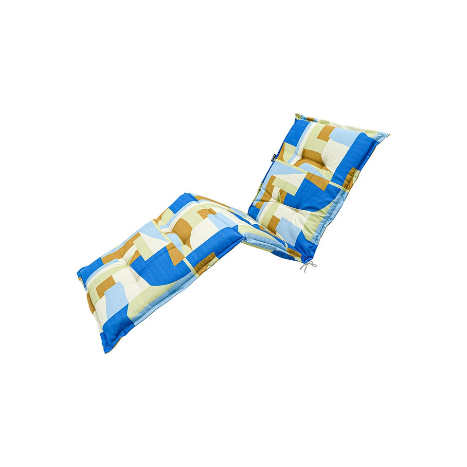 Madison - Ligbedkussen 200x60 - Multicolor - Patch Azur 3 Madison - Ligbedkussen 200x60 - Multicolor - Patch Azur