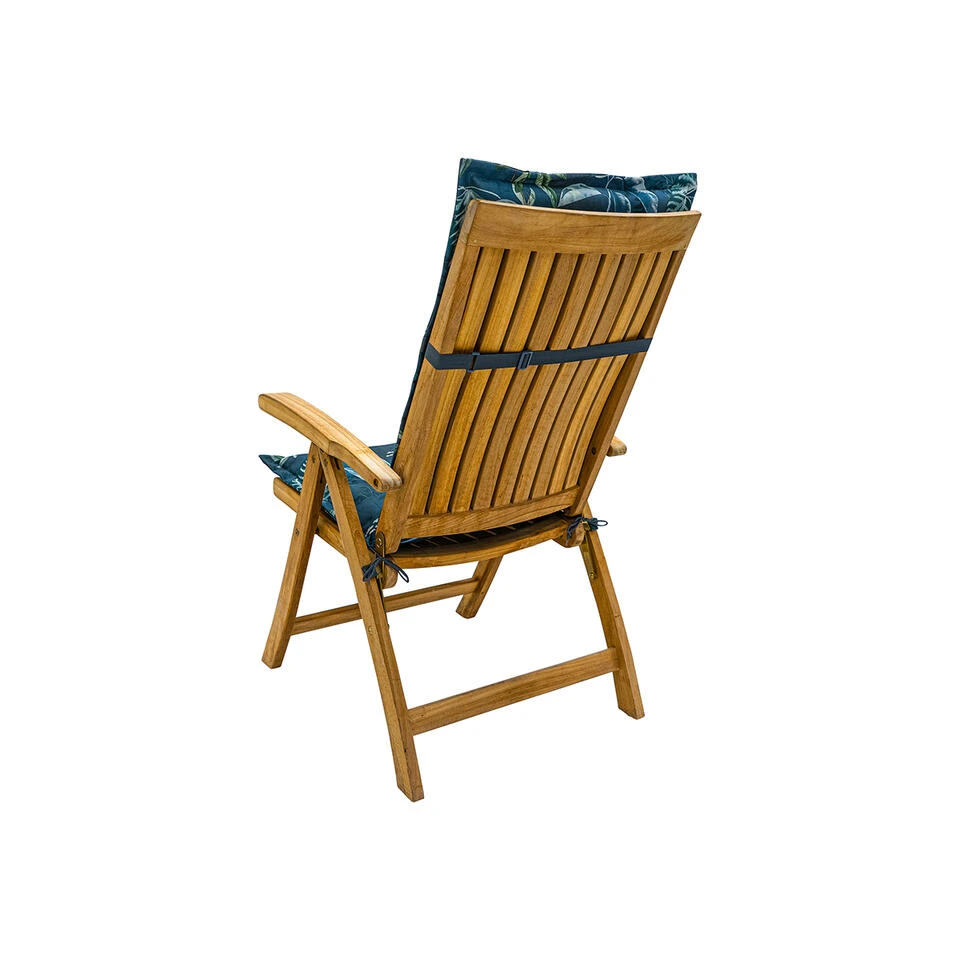 Madison - Tuinstoelkussen Hoge Rug 123x50 - Blauw - Mauel Blue 5 Madison - Tuinstoelkussen Hoge Rug 123x50 - Blauw - Mauel Blue - Afbeelding 3