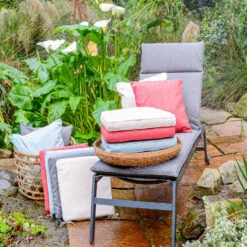 Madison - Bankkussen 110x48 - Grijs - Dark Grey Recycled Canvas -Madison 1000081727 0103