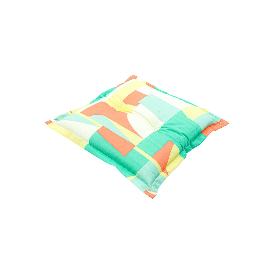 Madison - Zitkussen 50x50 - Multicolor - Patch Pastel 3 Madison - Zitkussen 50x50 - Multicolor - Patch Pastel