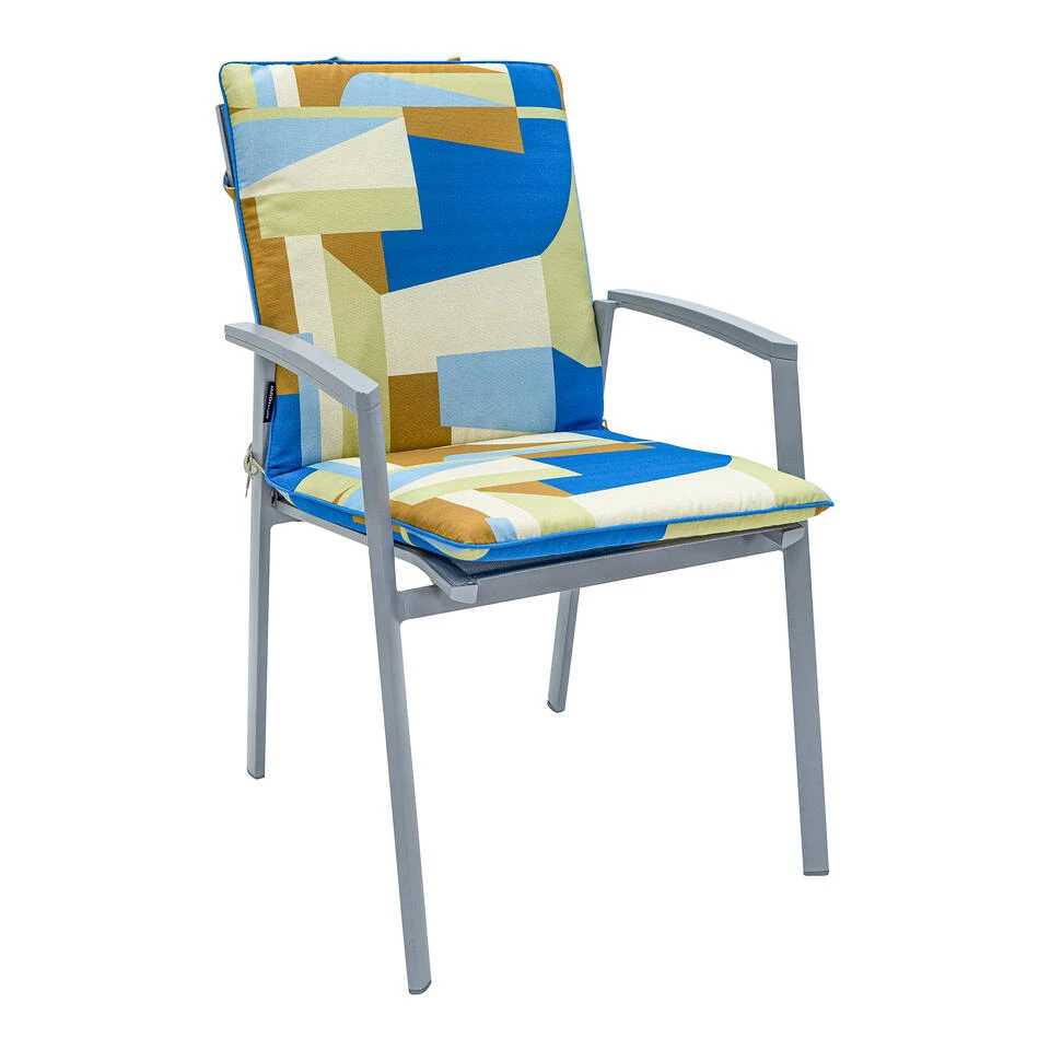 Madison - Stapelstoelkussen 97x49 - Multicolor - Patch Azur 4 Madison - Stapelstoelkussen 97x49 - Multicolor - Patch Azur - Afbeelding 2