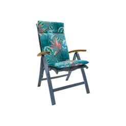 Madison - Tuinstoelkussen Hoge Rug 120x50 - Blauw - Cala Sea Blue -Madison 1000082594 0101