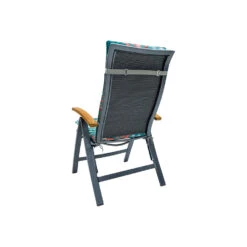 Madison - Tuinstoelkussen Hoge Rug 120x50 - Blauw - Cala Sea Blue -Madison 1000082594 0102