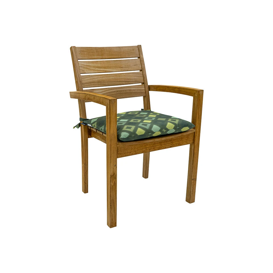 Madison - Zitkussen 46x46 - Groen - Grids Green 5 Madison - Zitkussen 46x46 - Groen - Grids Green - Afbeelding 3