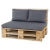 Madison Rugkussen Lounge Panama Grijs - 60x40cm -Madison 1130741204