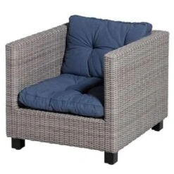 Madison Loungeset Kussen Florance Panama Blauw - 60 X 60cm -Madison 1147277661 0102
