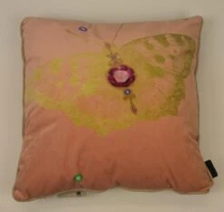 Madison Sierkussen 45x45 Cm Velvet Insect Yellow -Madison 1200x1136