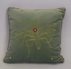 Madison Sierkussen 45x45 Cm Velvet Insect Yellow -Madison 1200x1164 1