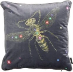 Madison Sierkussen 45x45 Cm Velvet Insect Grey -Madison 1200x1190 1