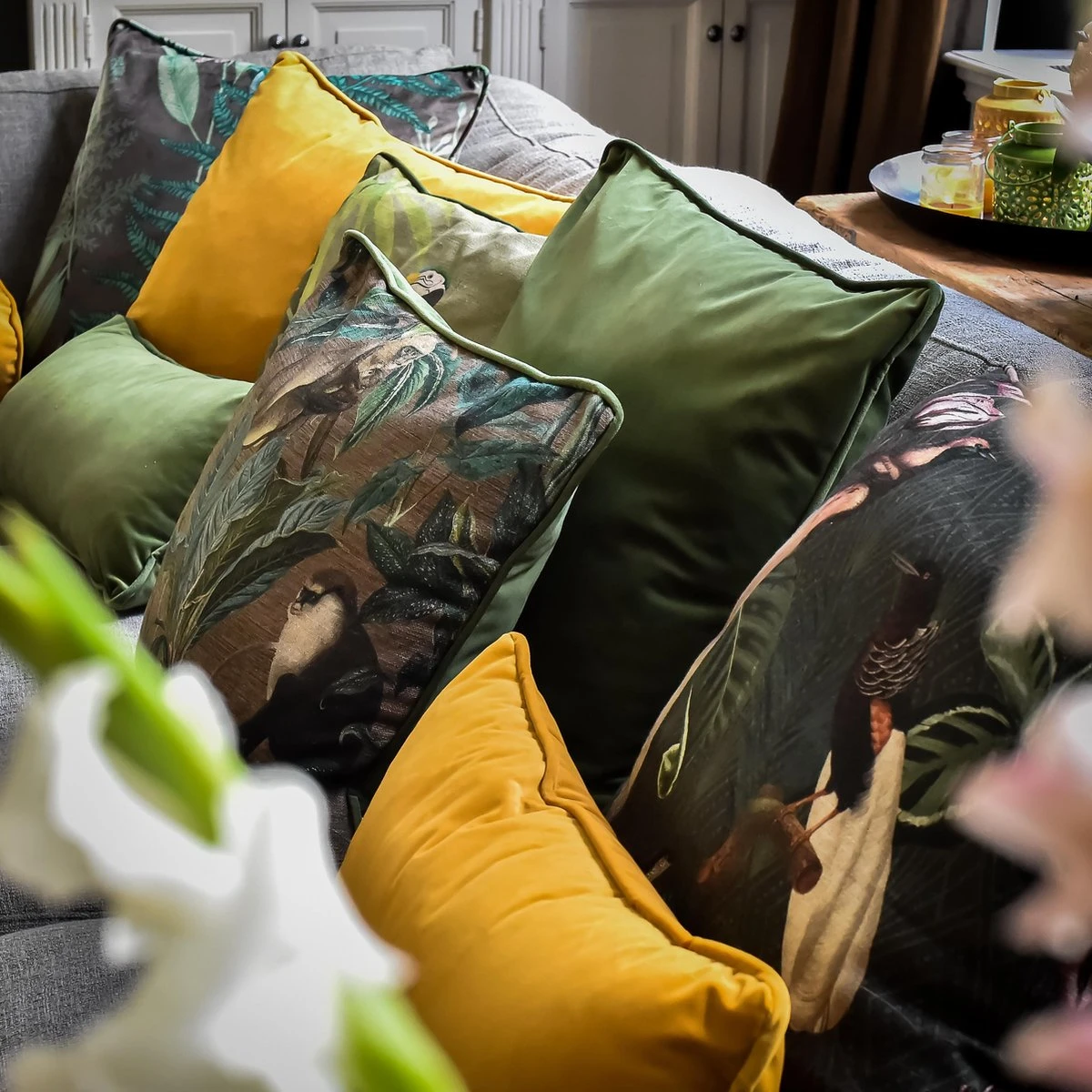 Madison Sierkussen 60x60 Cm London Green 6 Madison Sierkussen 60x60 Cm London Green - Afbeelding 4