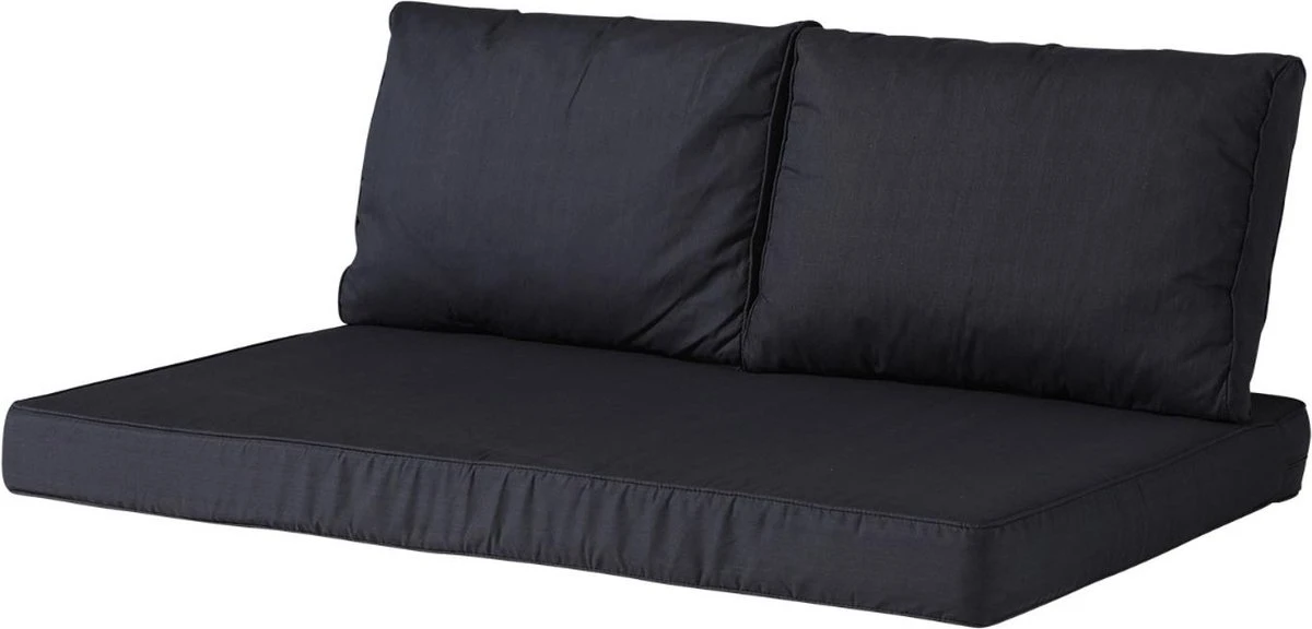 Madison Loungekussen Rug Basic 60x40 Cm - Zwart 3 Madison Loungekussen Rug Basic 60x40 Cm - Zwart - Afbeelding 2