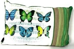 Madison Sierkussen 60x40 Cm Butterfly Green