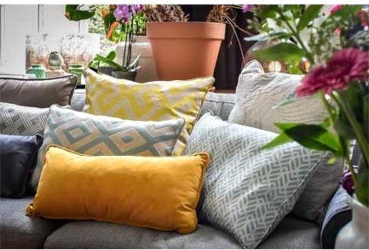 Madison Sierkussen 60x30 Cm Paris Blue 4 Madison Sierkussen 60x30 Cm Paris Blue - Afbeelding 2