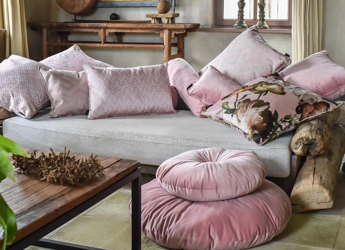 MADISON HOME SIERKUSSEN LONDON PINK 60X30CM 5 MADISON HOME SIERKUSSEN LONDON PINK 60X30CM - Afbeelding 3