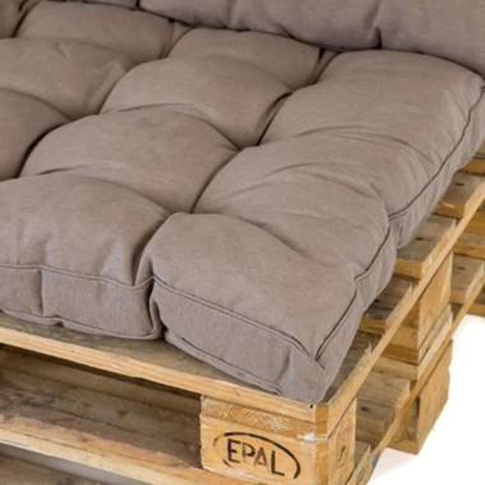 Madison Palletkussenset Florance Taupe - 3 Delig 6 Madison Palletkussenset Florance Taupe - 3 Delig - Afbeelding 4