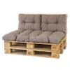 Madison Palletkussenset Florance Taupe - 3 Delig