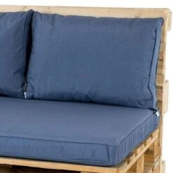 Madison Rugkussen Lounge Panama Safier Blue - 60 X 40cm -Madison 1454536203 0102