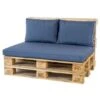Madison Rugkussen Lounge Panama Safier Blue - 60 X 40cm -Madison 1454536203