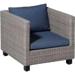Madison Loungeset Kussen Panama Blauw - 60 X 60cm -Madison 1476113955 0101