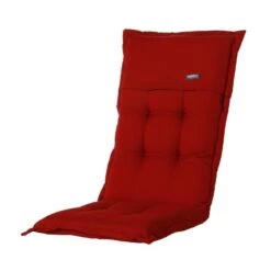 Madison Tuinstoelkussen Hoge Rug Rib Rood