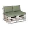 Madison Palletkussenset Panama Lounge Groen - 3 Pièces -Madison 1840830917