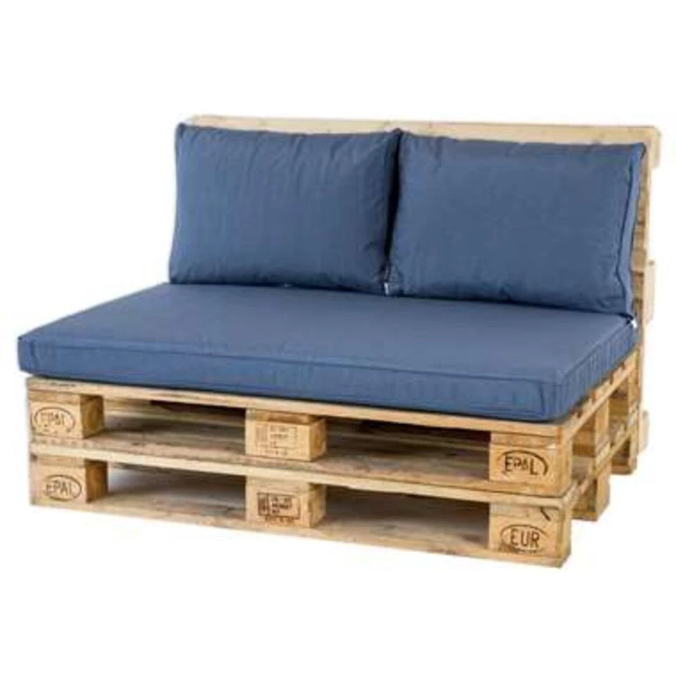 Madison Palletkussen Lounge Panama Safier Blue - 120 X 80cm 3 Madison Palletkussen Lounge Panama Safier Blue - 120 X 80cm