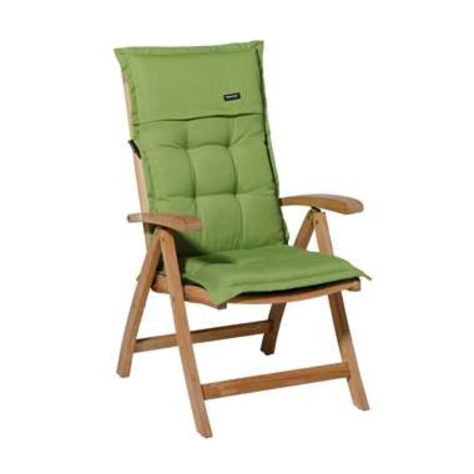 Madison Tuinstoelkussen Hoge Rug Rib Lime Groen 4 Madison Tuinstoelkussen Hoge Rug Rib Lime Groen - Afbeelding 2