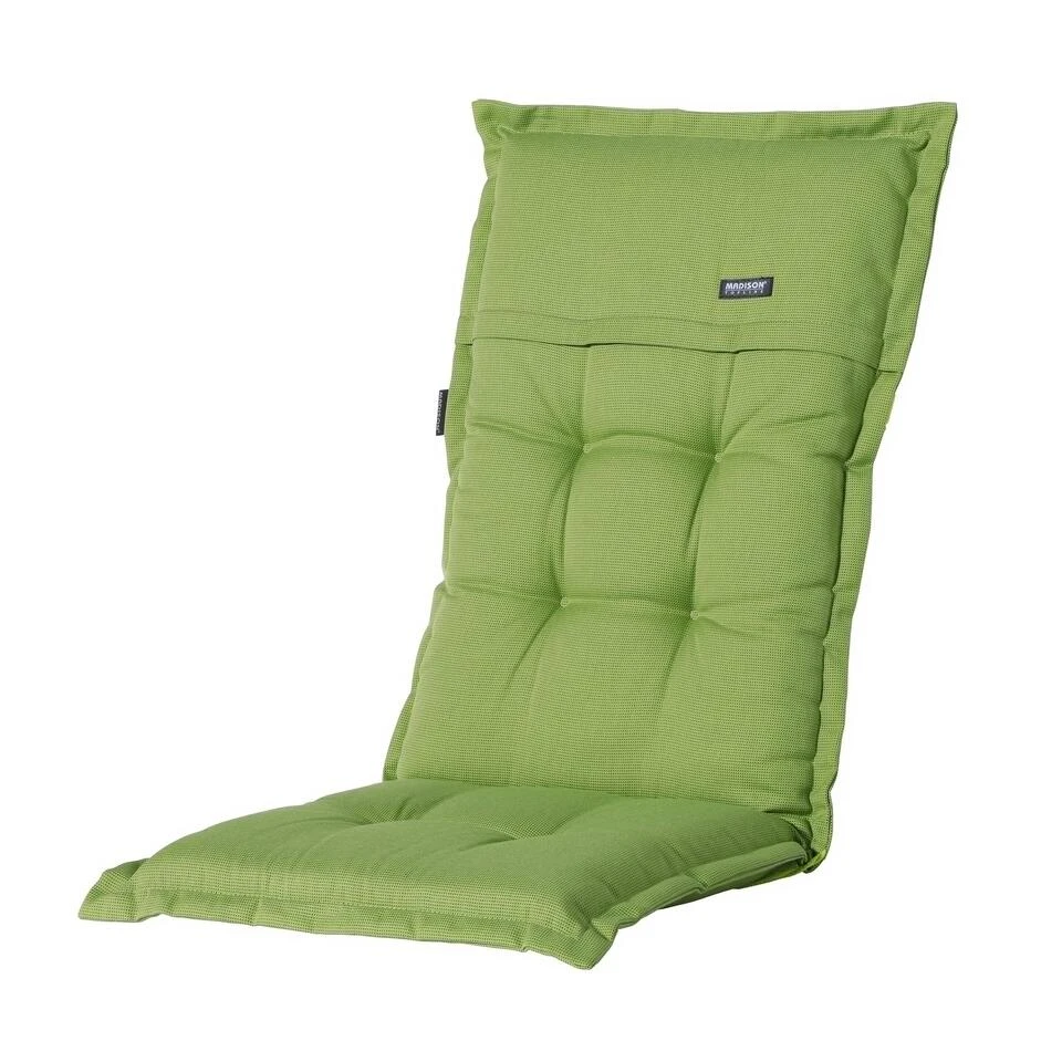 Madison Tuinstoelkussen Hoge Rug Rib Lime Groen 3 Madison Tuinstoelkussen Hoge Rug Rib Lime Groen