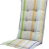 Madison Tuinkussen Hoge Rug Righe Grijs 123 X 50 X 7 Cm