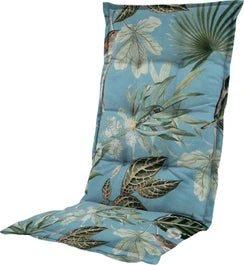 Madison Tuinkussen Hoge Rug Grasse Blauw 123 X 50 X 7 Cm