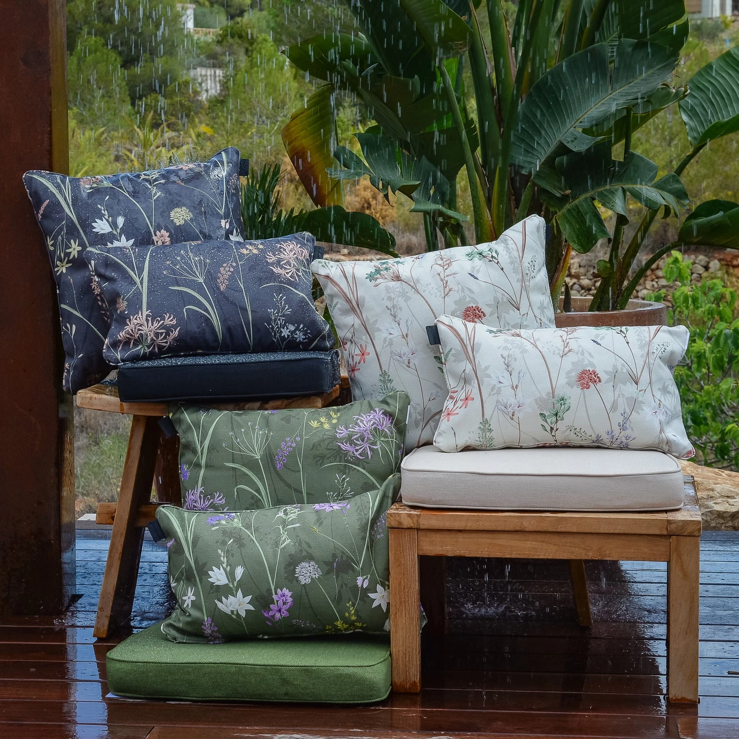 Madison Sierkussen Donna Blauw 30 X 50 X 10 Cm 4 Madison Sierkussen Donna Blauw 30 X 50 X 10 Cm - Afbeelding 2