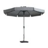 Madison Flores Parasol 300 Cm Light Grey -Madison 8713229077525 PAC2P029 1