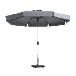 Madison Flores Parasol 300 Cm Light Grey