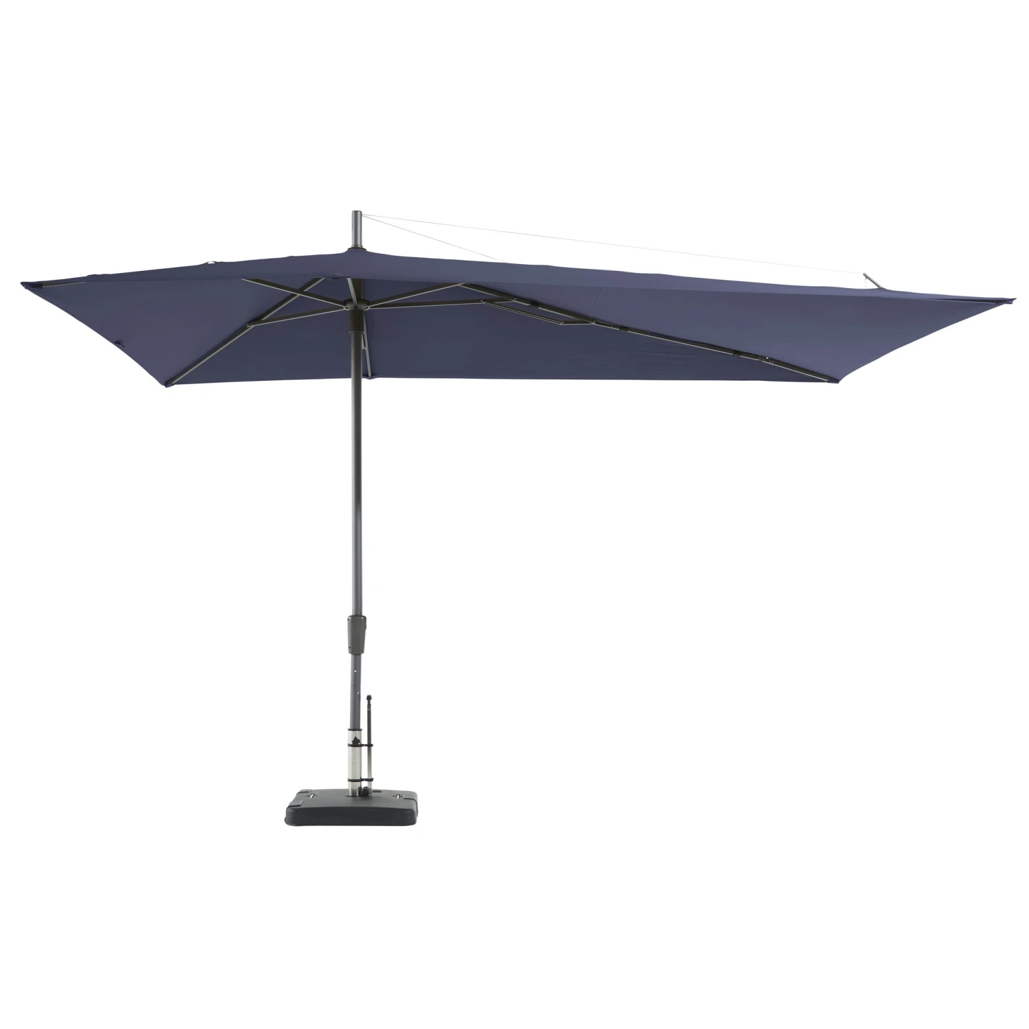 Madison Asymetric Sideway Parasol Saffier Blue 360 X 220 Cm 3 Madison Asymetric Sideway Parasol Saffier Blue 360 X 220 Cm
