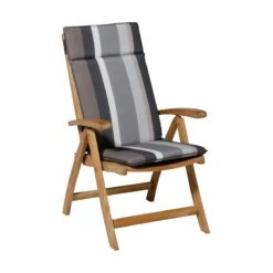 Madison Tuinstoelkussen Stripe Grey -Madison 8713229298722 HOGEC019 4