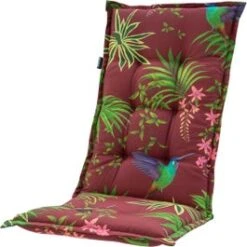 Madison Tuinkussen Hoge Rug Celeste Rood 123 X 50 X 6 Cm