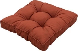 Madison zitkussen Panama oranje 47 x 47 x 10 cm 3 Madison zitkussen Panama oranje 47 x 47 x 10 cm