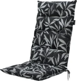 Madison Tuinkussen Hoge Rug Fergus Zwart 123 X 50 X 8 Cm