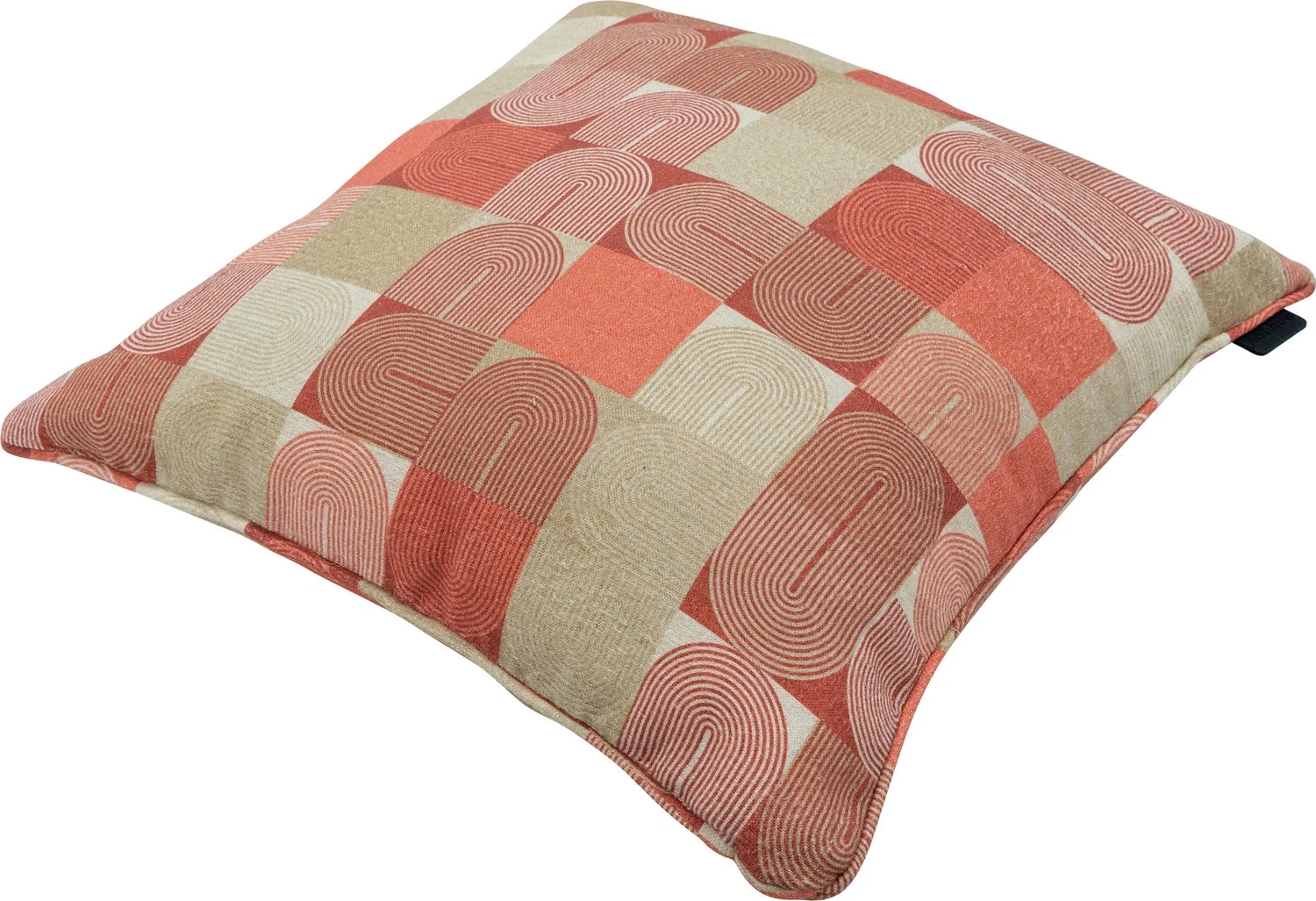 Madison Sierkussen Jacky Oranje / Beige 50 X 50 Cm 4 Madison Sierkussen Jacky Oranje / Beige 50 X 50 Cm - Afbeelding 2