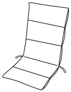 Madison Tuinstoelkussen Lisa Blue Fiber De Luxe -Madison Highline hoog