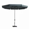 Madison Syros Luxe Parasol 350 Cm Rond Antraciet